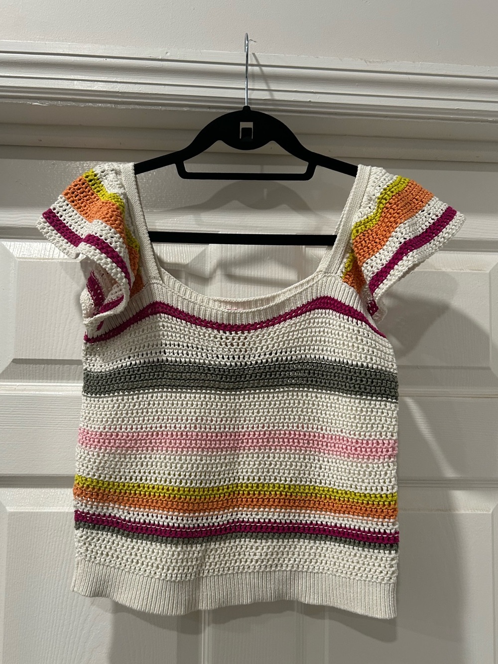 Thereabouts Crochet Ruffle Sleeve Vest Girl’s Size Large (14)